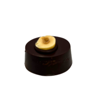 Chocolat aux noisettes grillées. Sans produits laitiers. Végétalien.