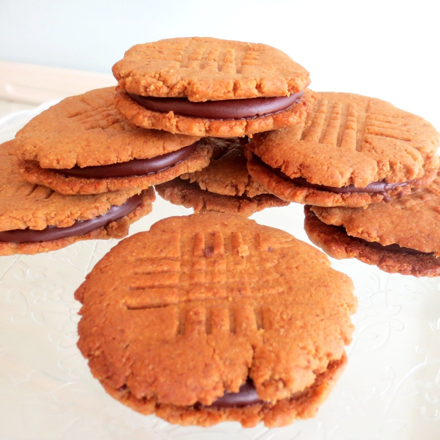 Peanut Butter Chocolate Sandwhich Cookie