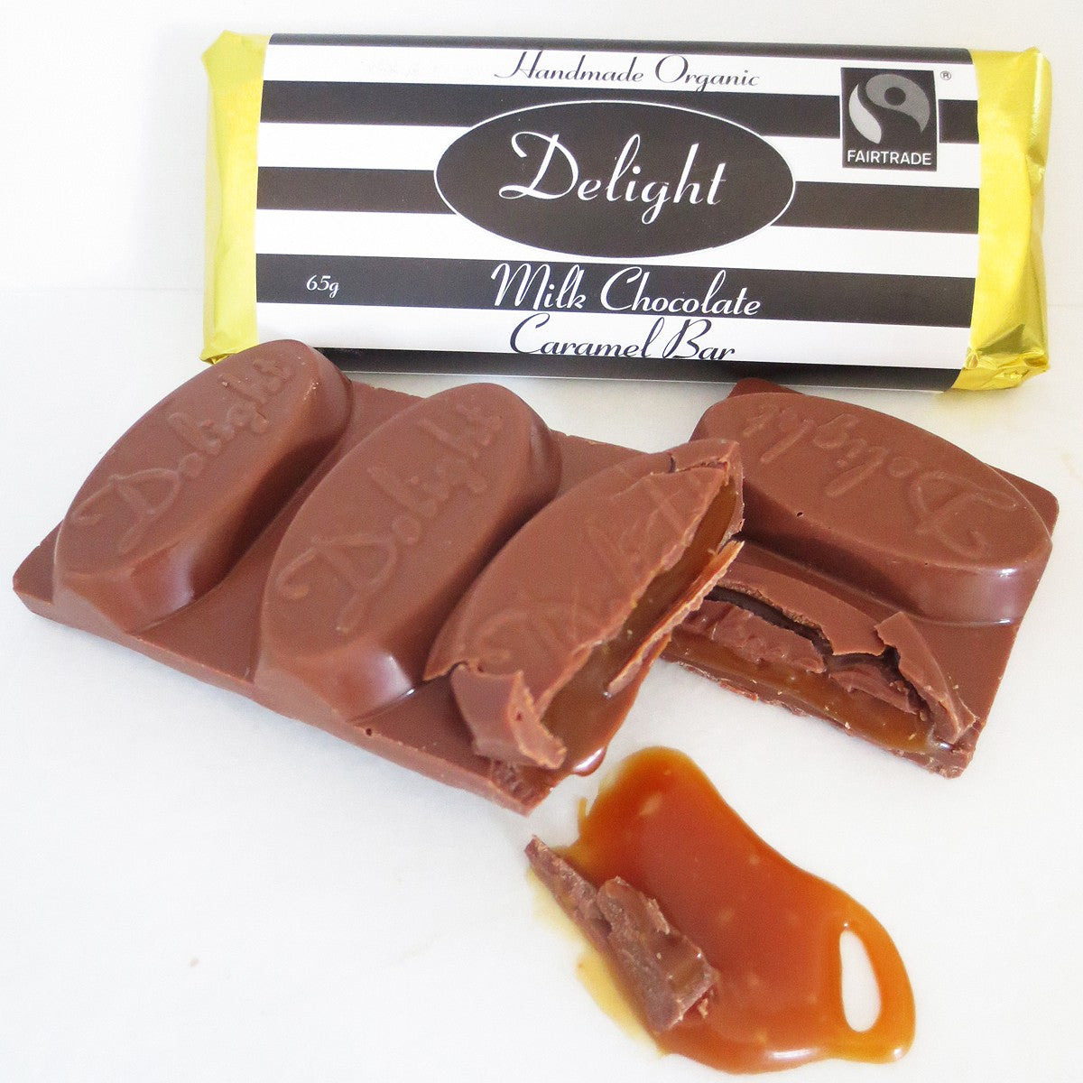 Barre de caramel au chocolat au lait
