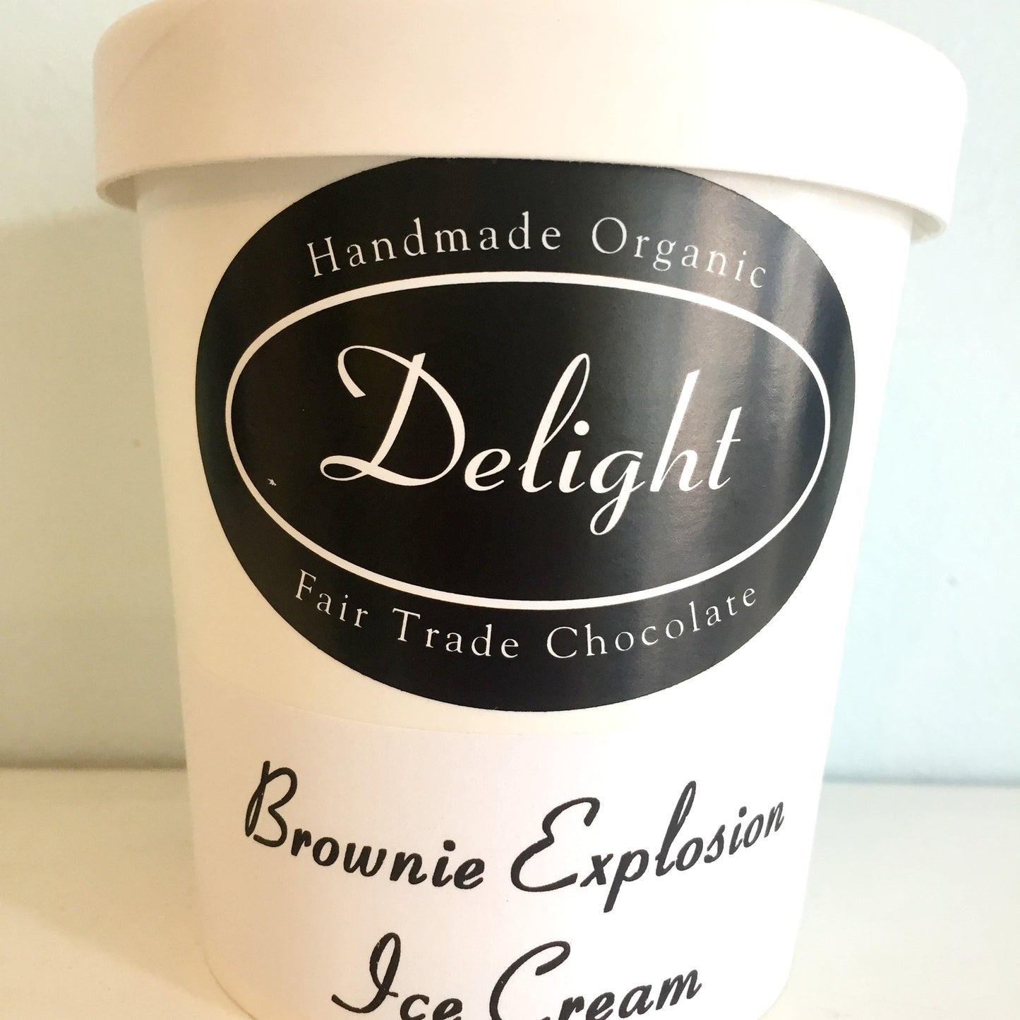 Crème glacée explosive au brownie