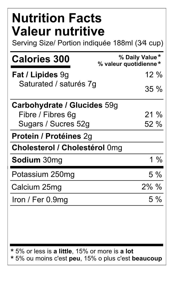 Lavande mûre sans produits laitiers