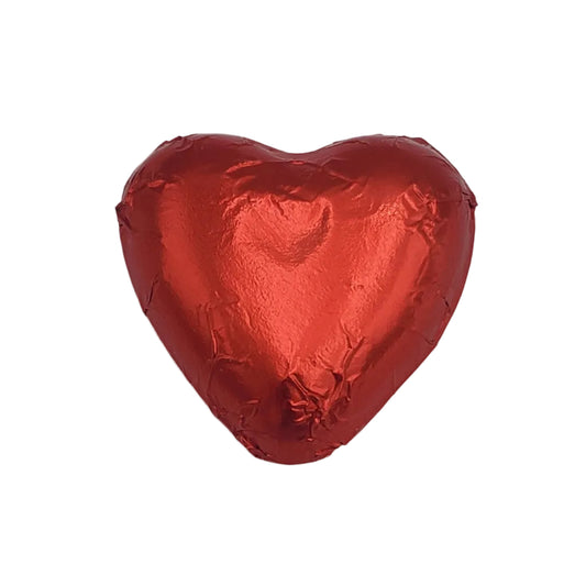 Foil Wrapped Chocolate Vegan Heart