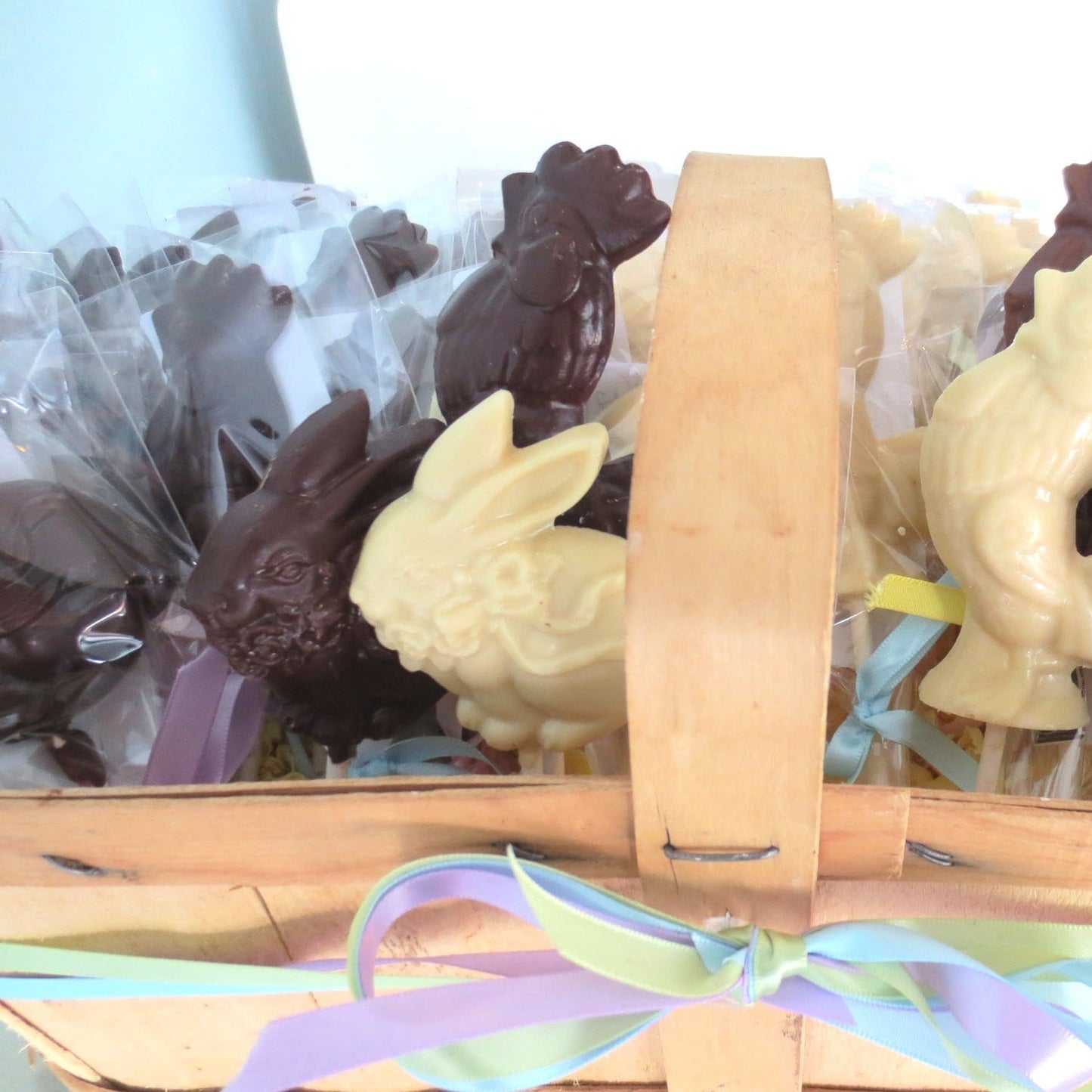 Bunny and Rooster Lollies.