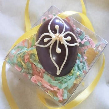 Peanut Butter Dark Chocolate Caramel Easter Egg